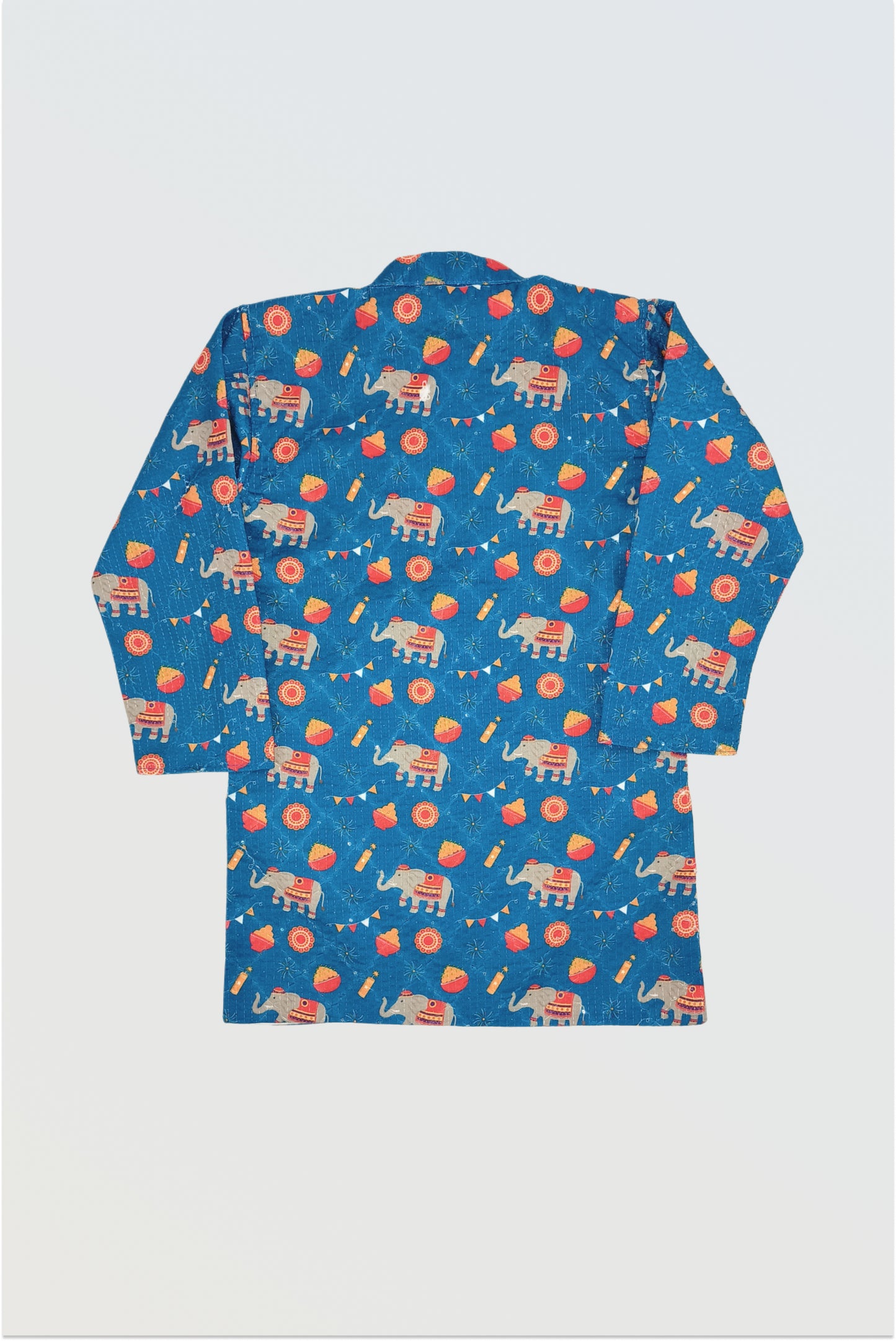 Elephant print kurta pyjama set