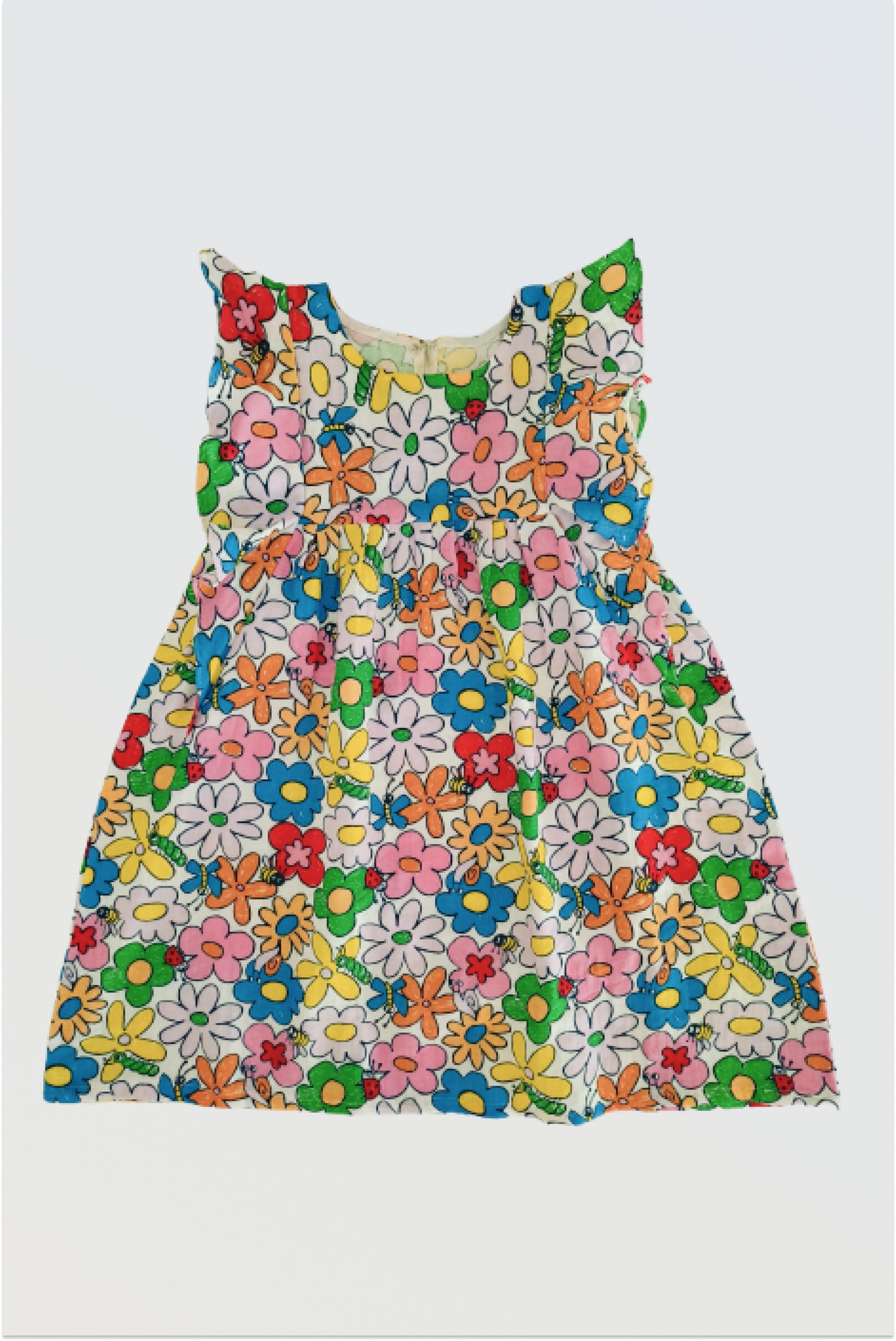 Pre order: Floral pure cotton dress