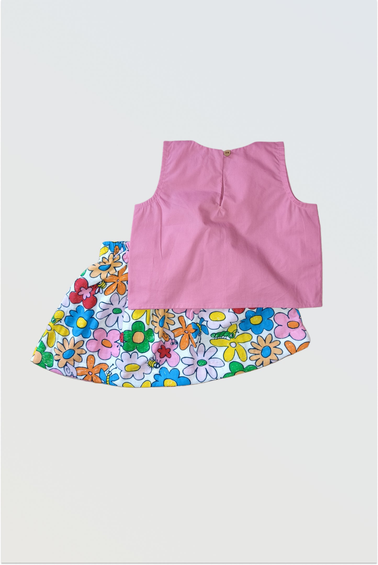 Floral summer skirt set