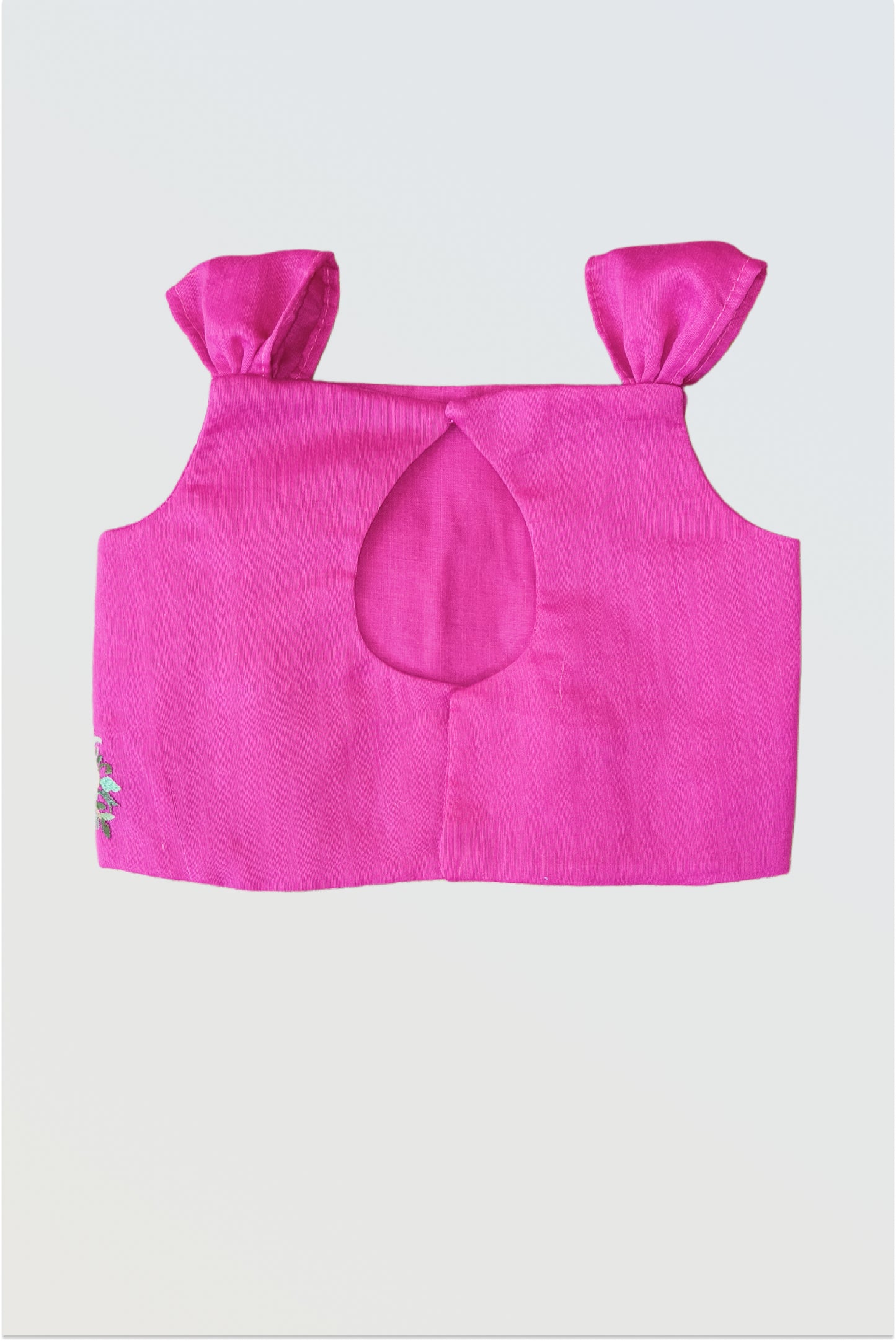 Yellow mulmul lehanga set