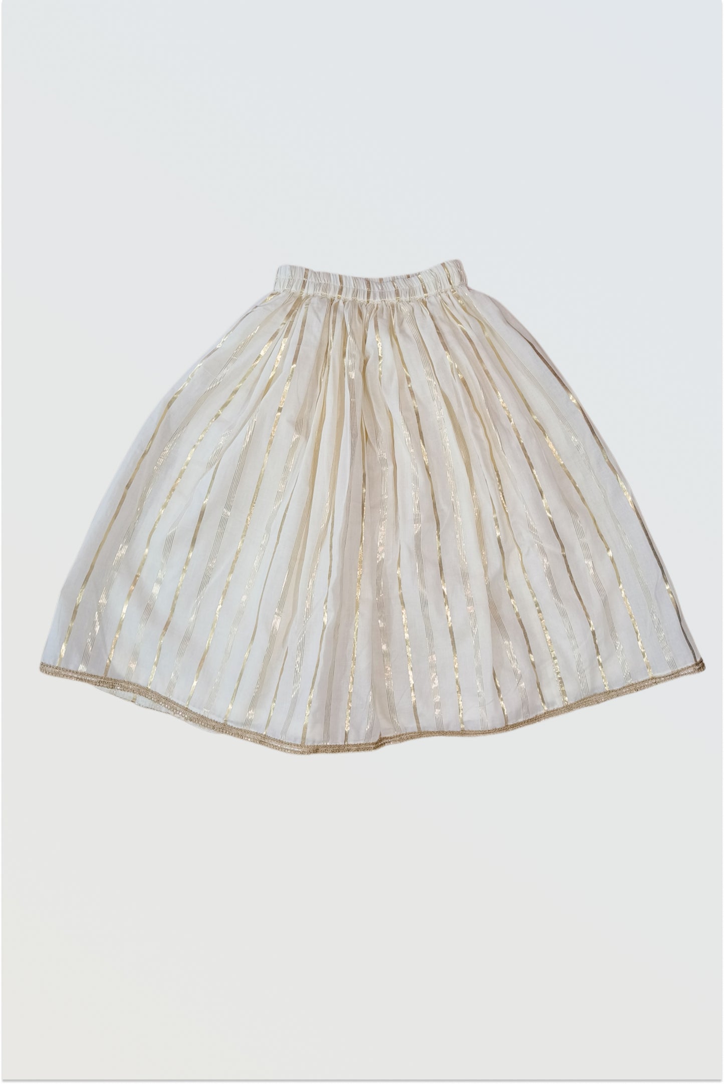 Kasavu lehanga set with strappy blouse