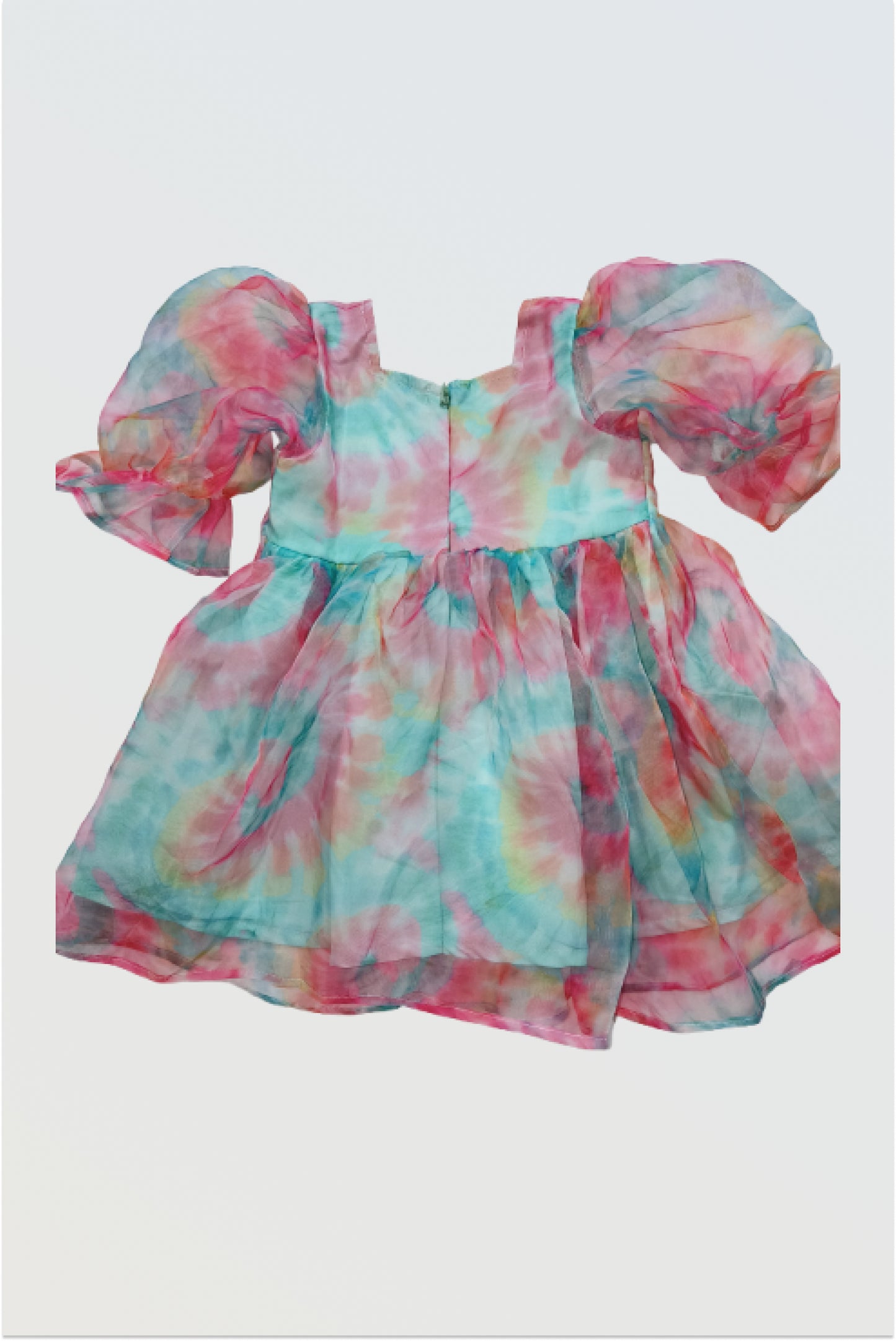 Multicoloured organza dress