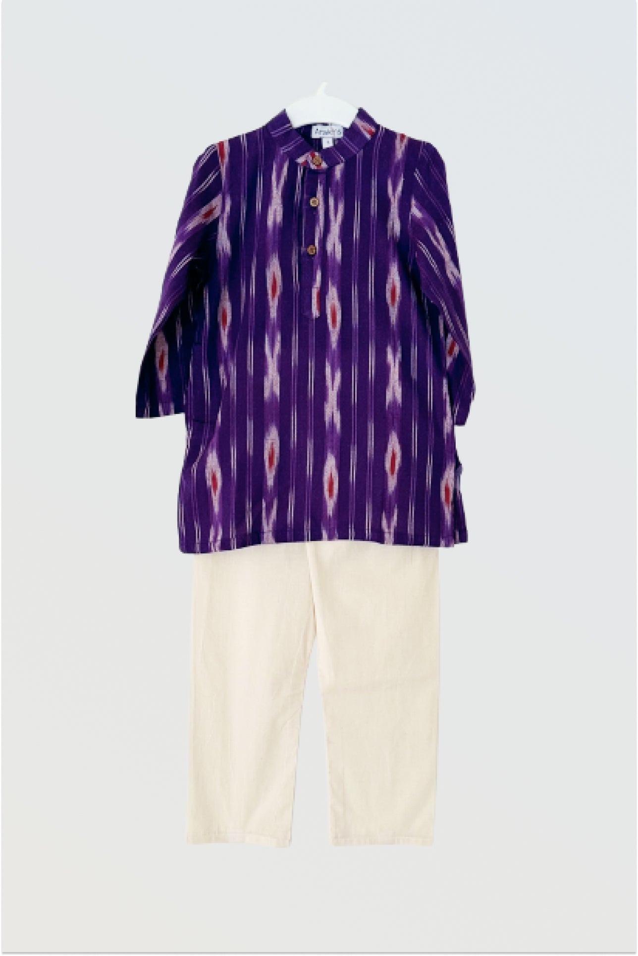 Ikat cotton kurta pyjama set