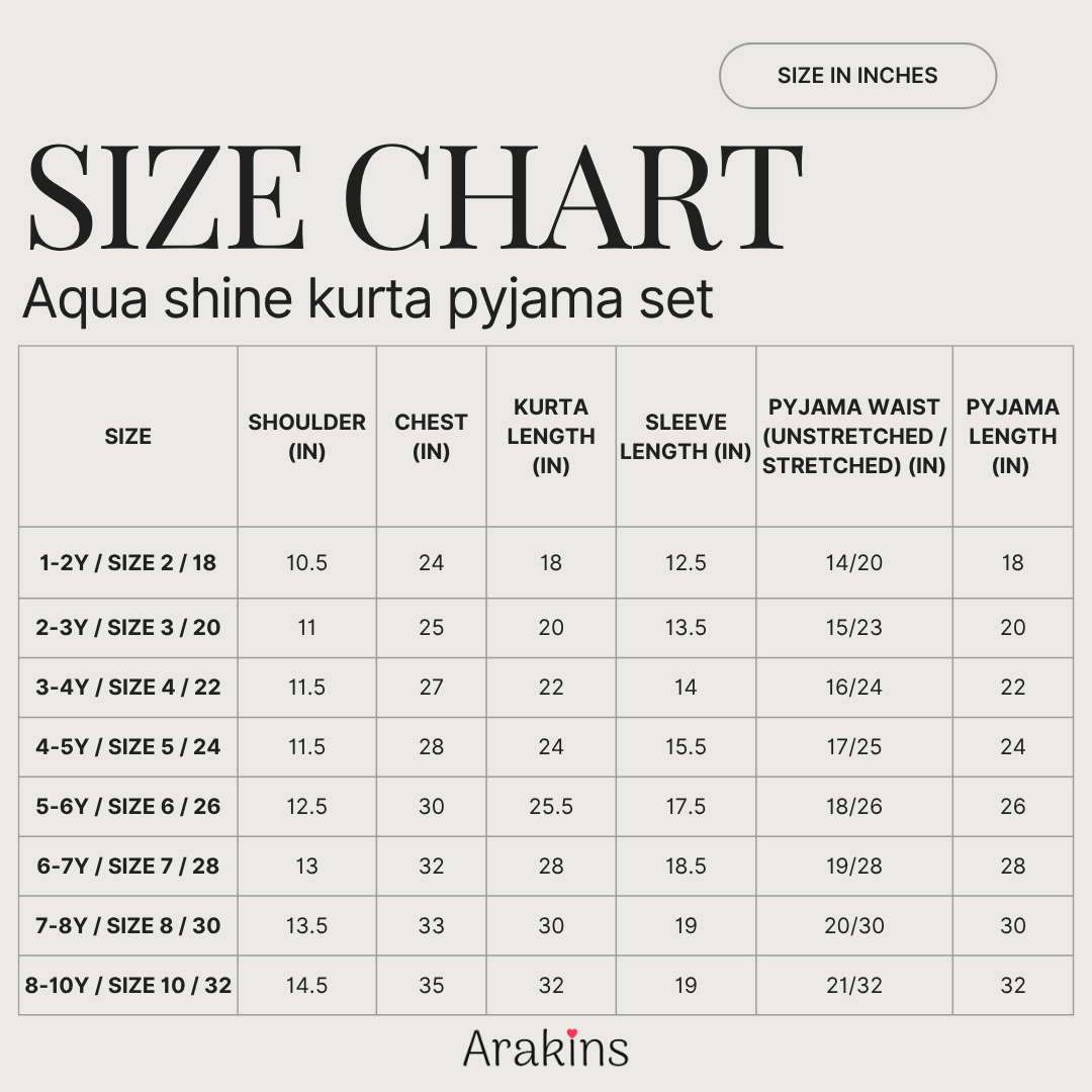 Aqua shine kurta pyjama set - with lining