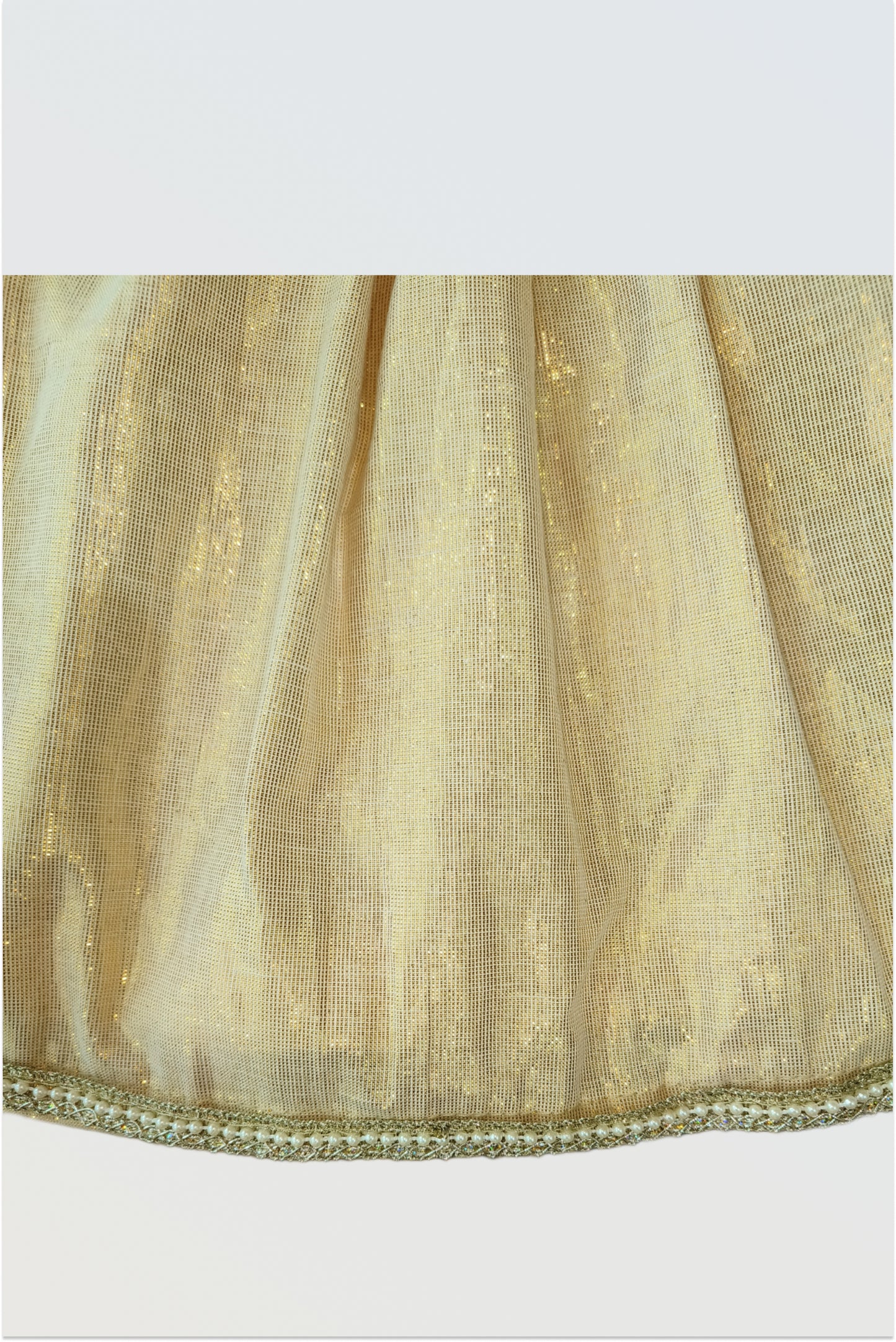 Brocade tie-up frock