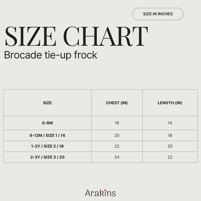 Brocade tie-up frock