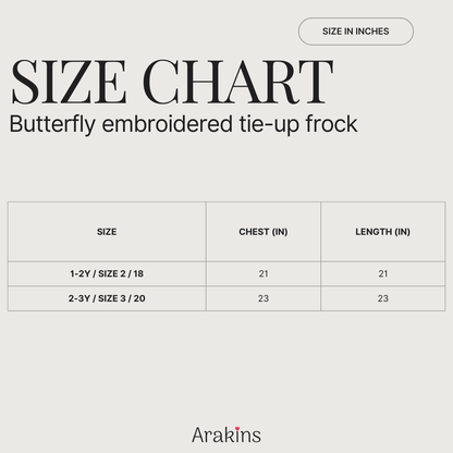 Butterfly embroidered Narayanpet tie-up frock