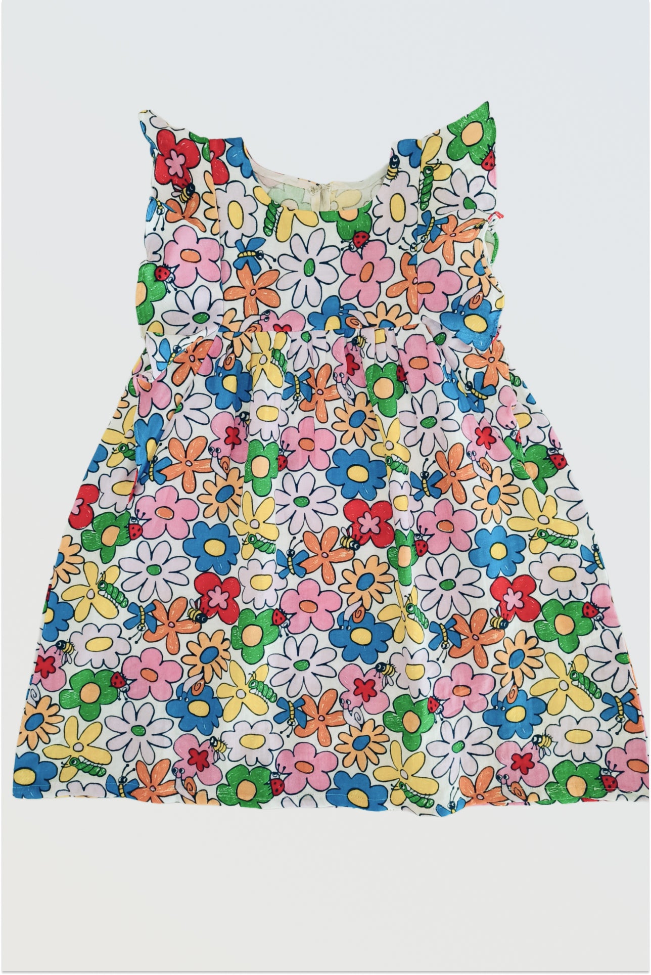 Pre order: Floral pure cotton dress