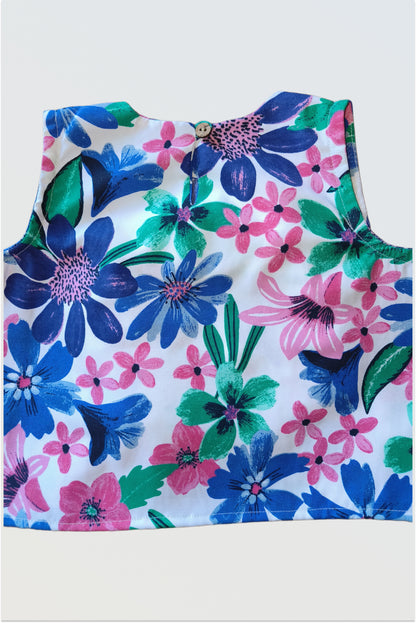 Floral summer shorts set