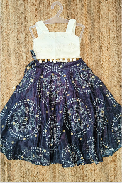 Black Bandhani Lehanga set
