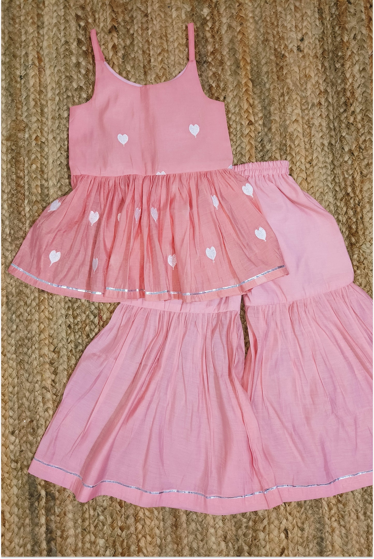 Pink sharara set
