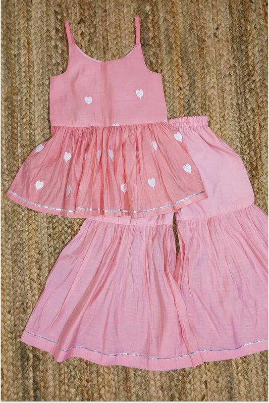Pink sharara set