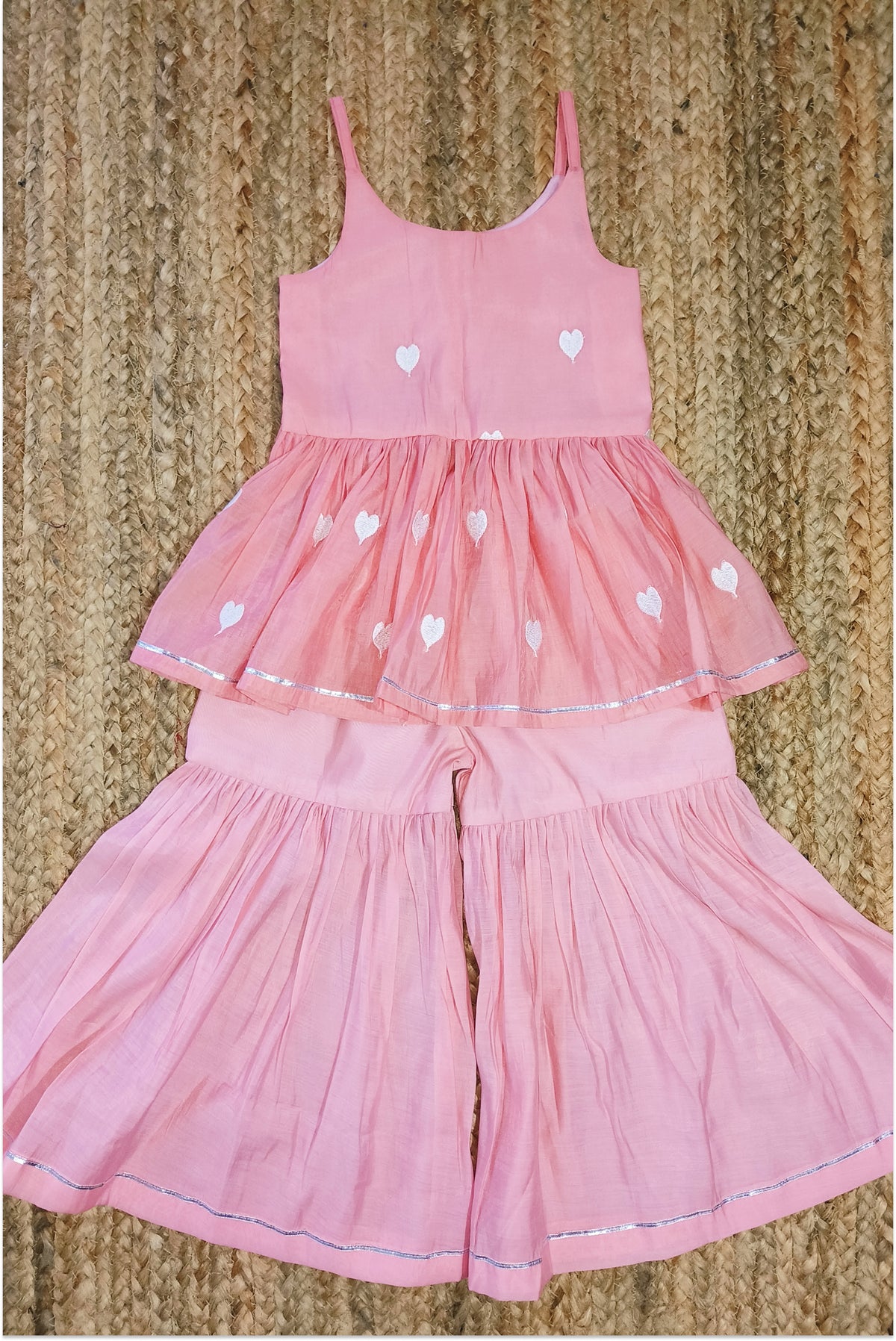 Pink sharara set