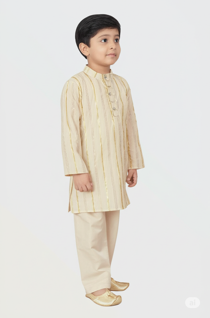 Kasavu kurta pyjama set