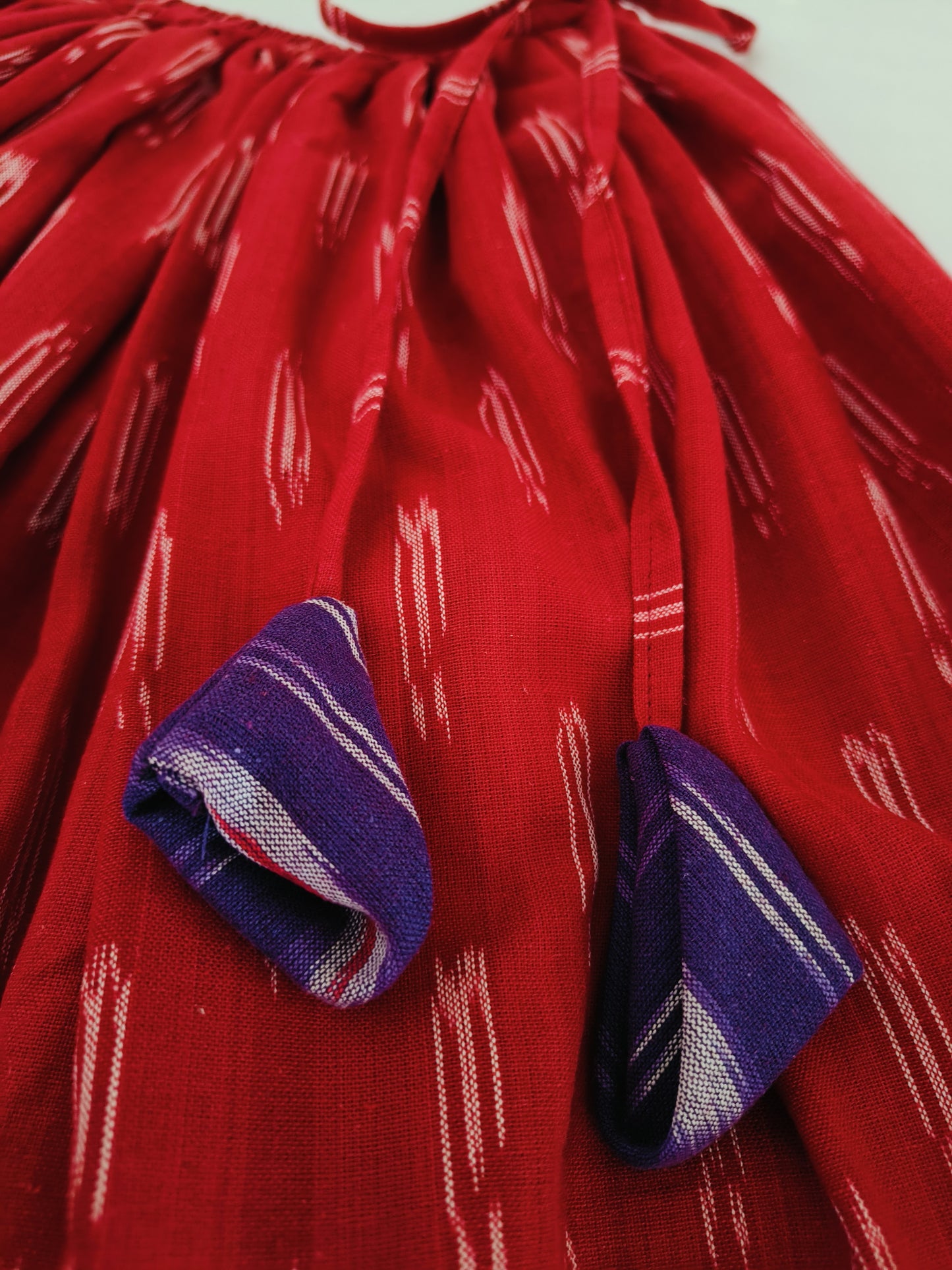 Ikat pure cotton lehanga set