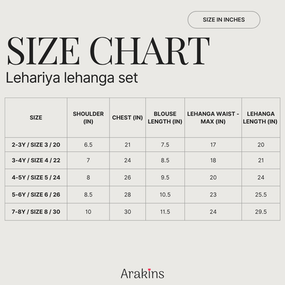 Lehariya lehanga set