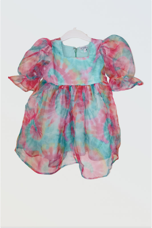 Multicoloured organza dress
