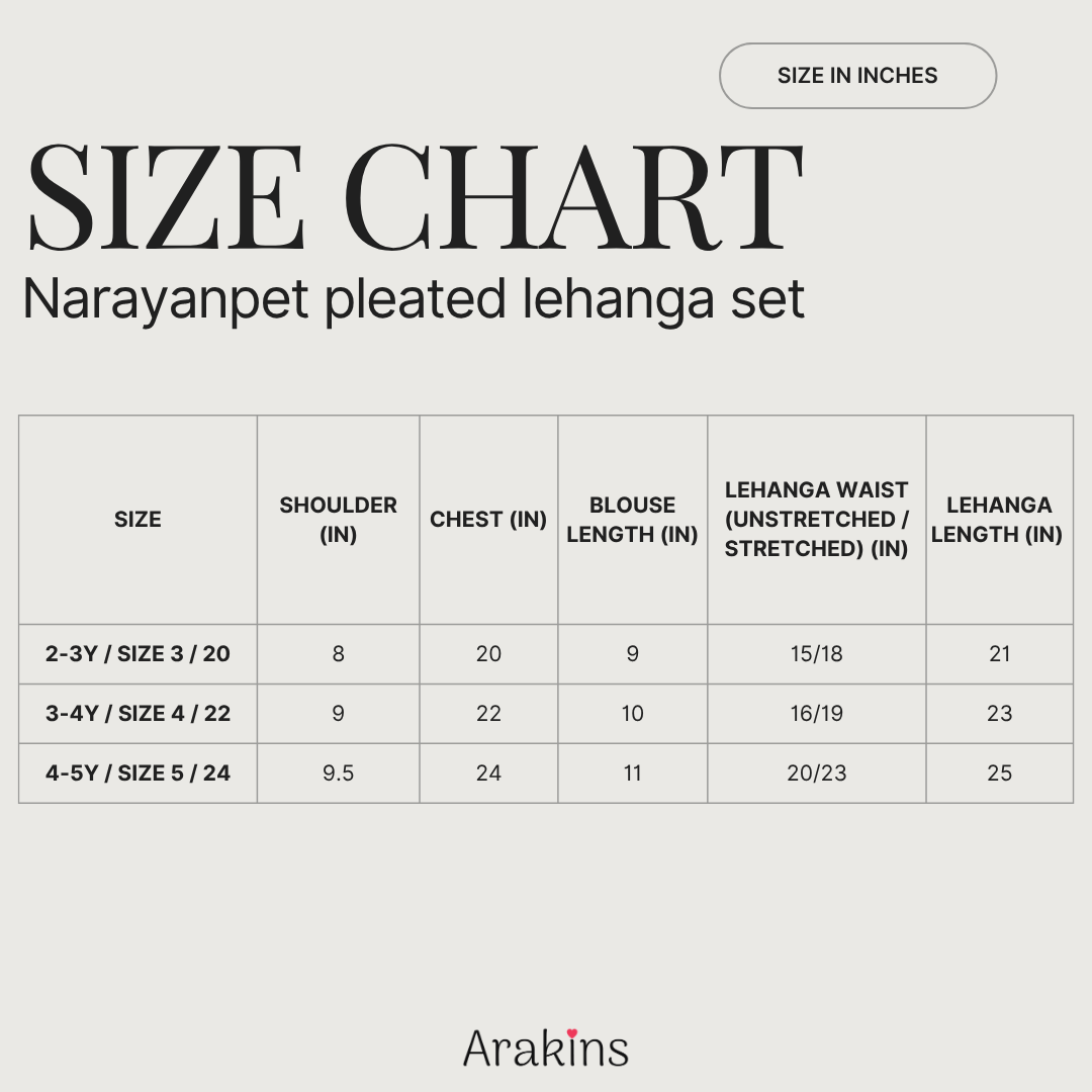 Narayanpet pleated lehanga set