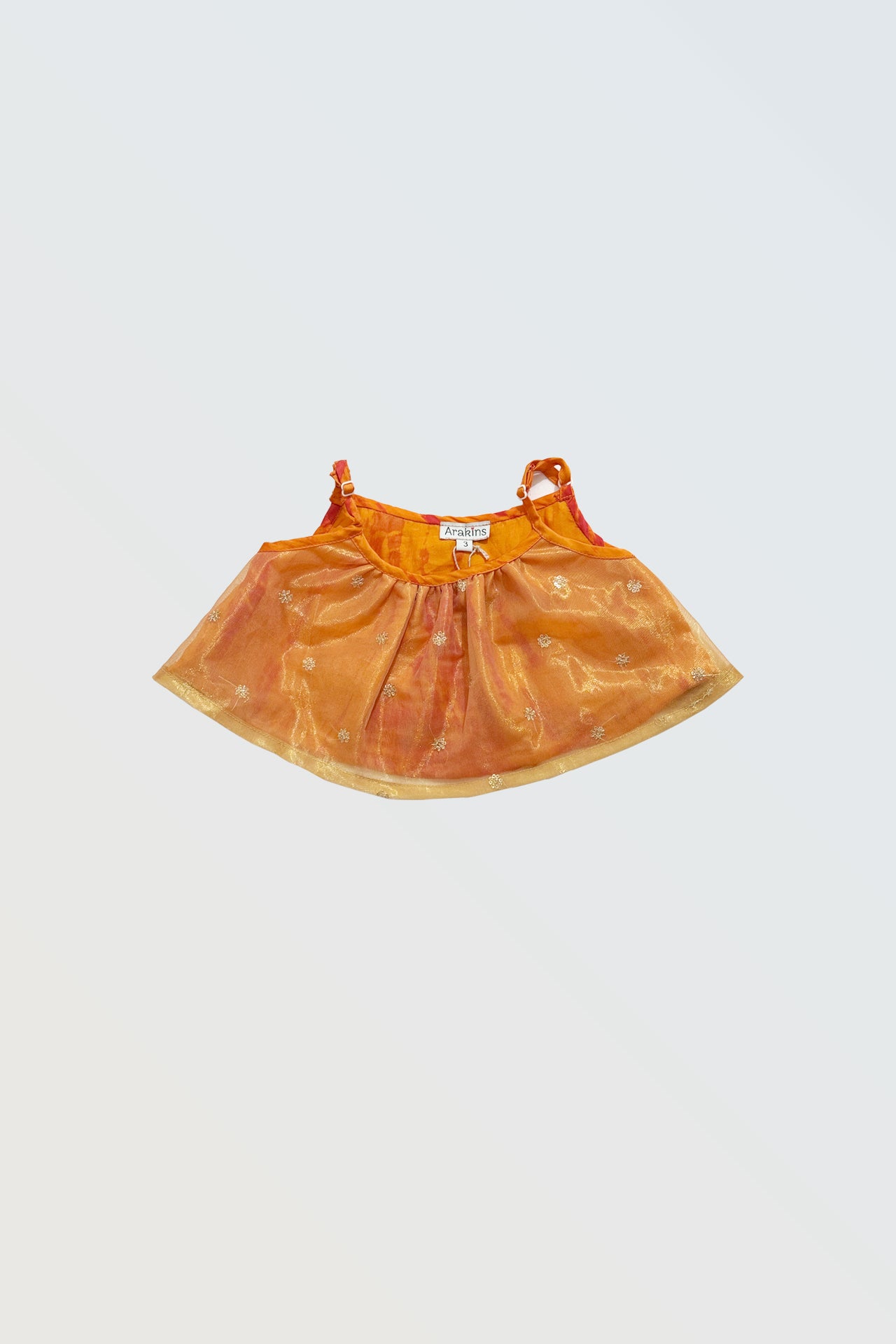 Orange foil printed palazzo set