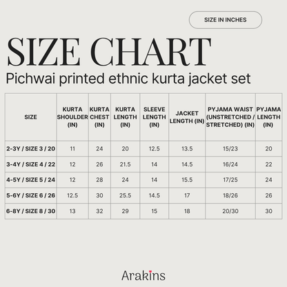 Pichwai printed ethnic kurta jacket set