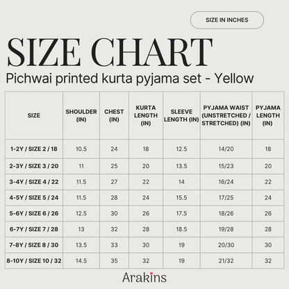 Pichwai printed kurta pyjama set - Yellow