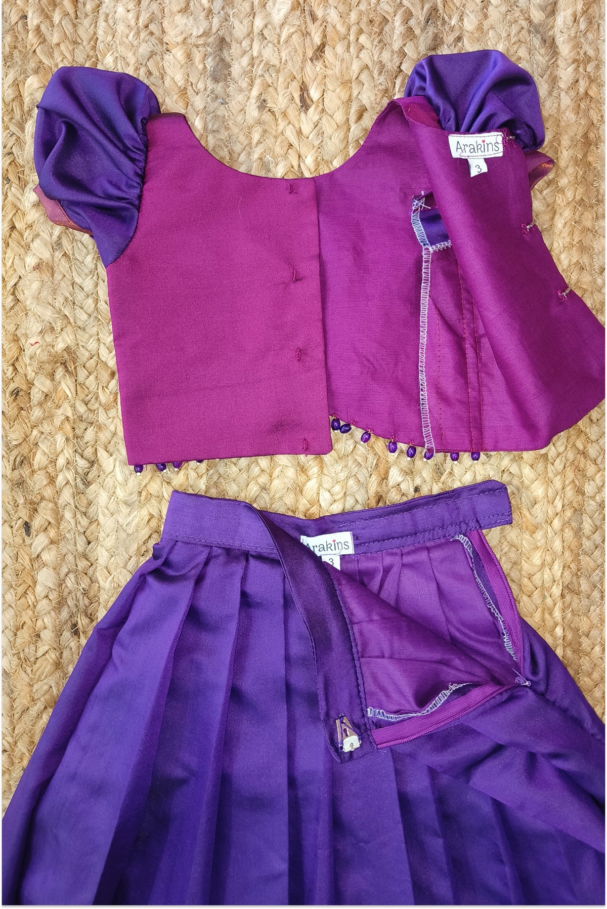 Pink purple pleated lehanga - styling tips for Navratri and Diwali celebrations