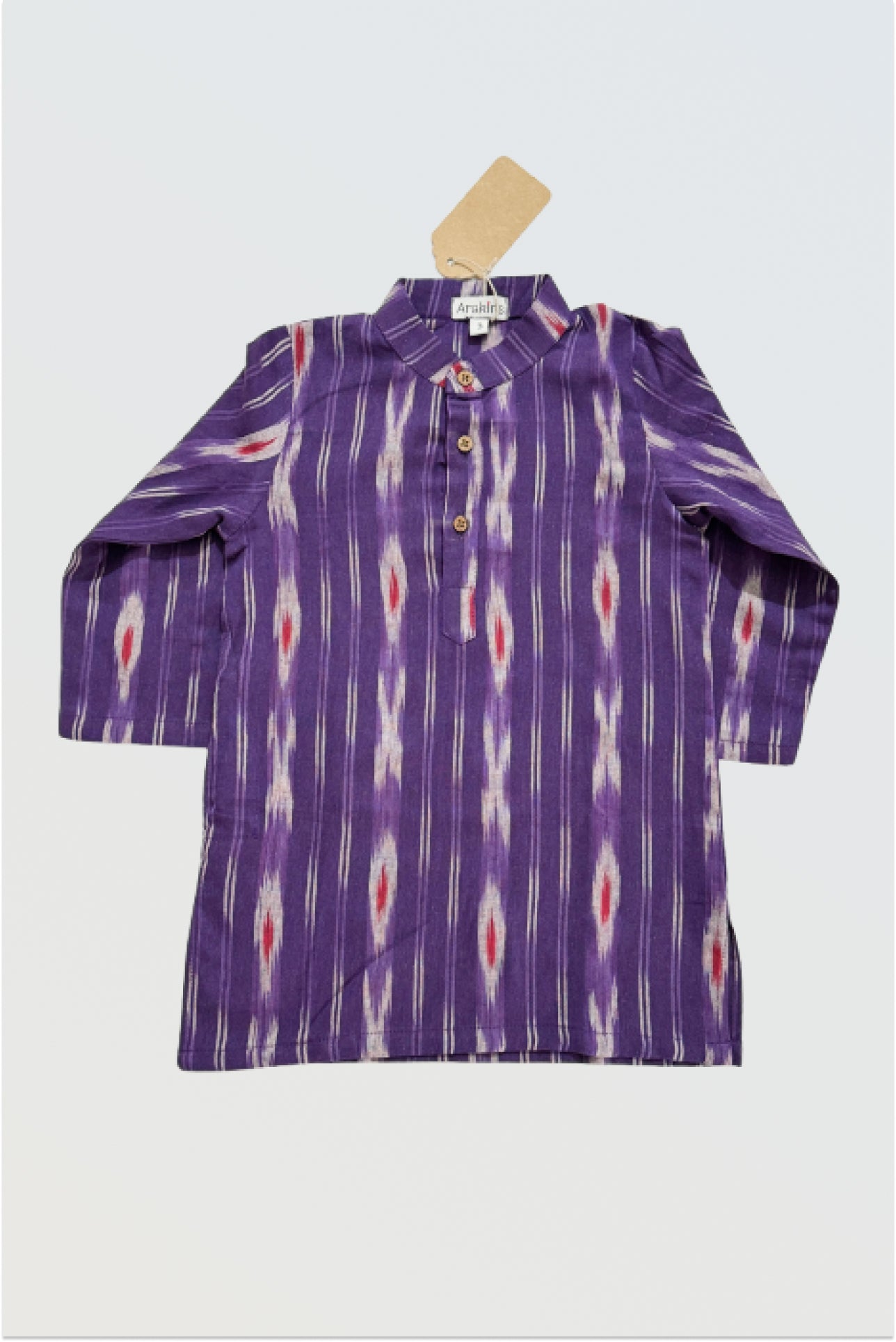 Ikat cotton kurta pyjama set