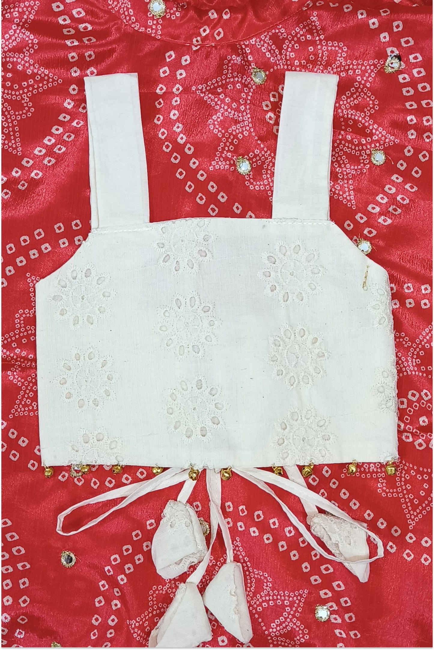 Red Bandhani Lehanga set