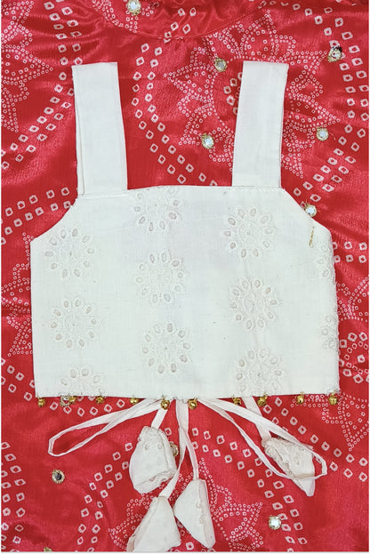 Red Bandhani Lehanga set