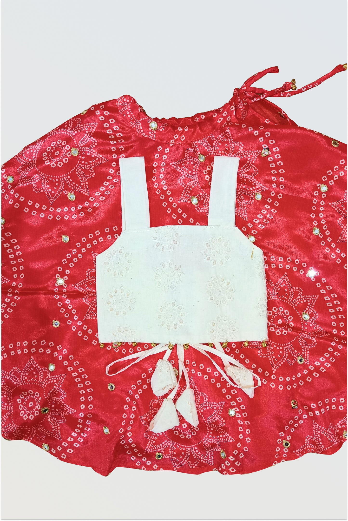 Red Bandhani Lehanga set