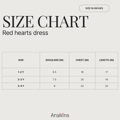 Red hearts dress