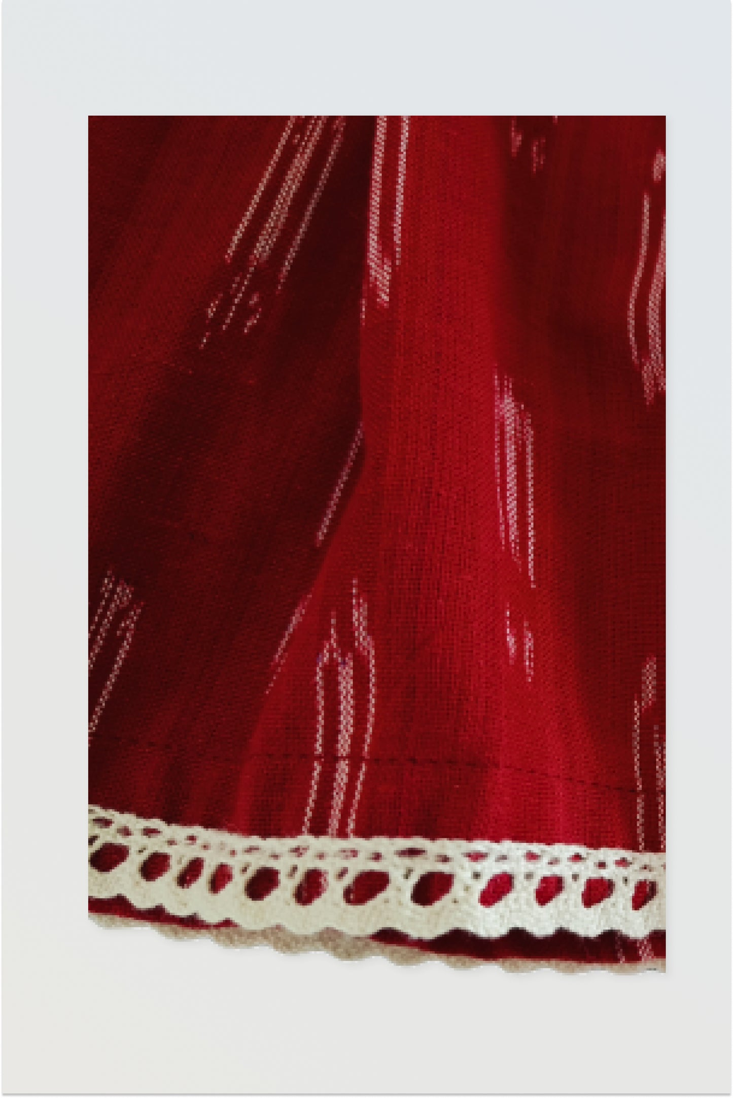 Ikat pure cotton lehanga set