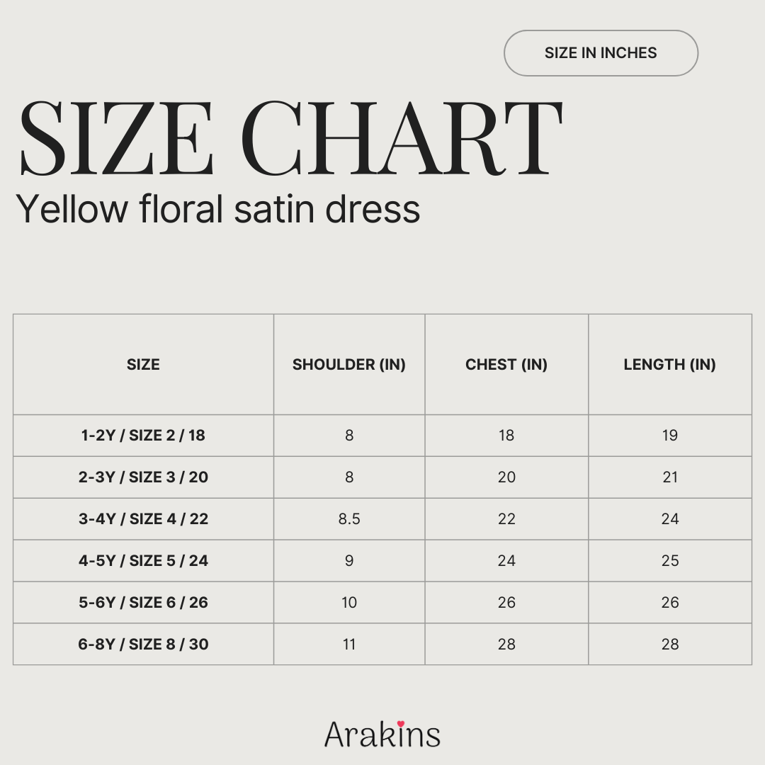 Yellow floral satin dress