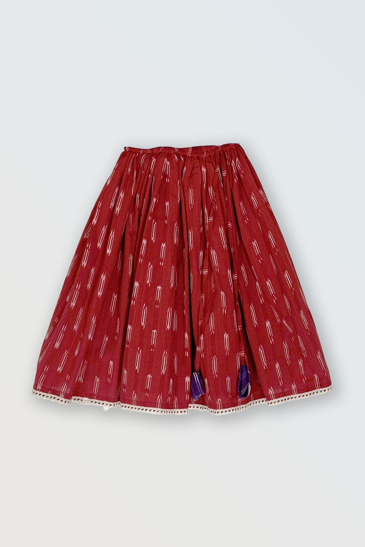 Ikat pure cotton lehanga set